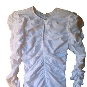 Comfy and Romantic Zara Ruched with Side Zipper Top Small